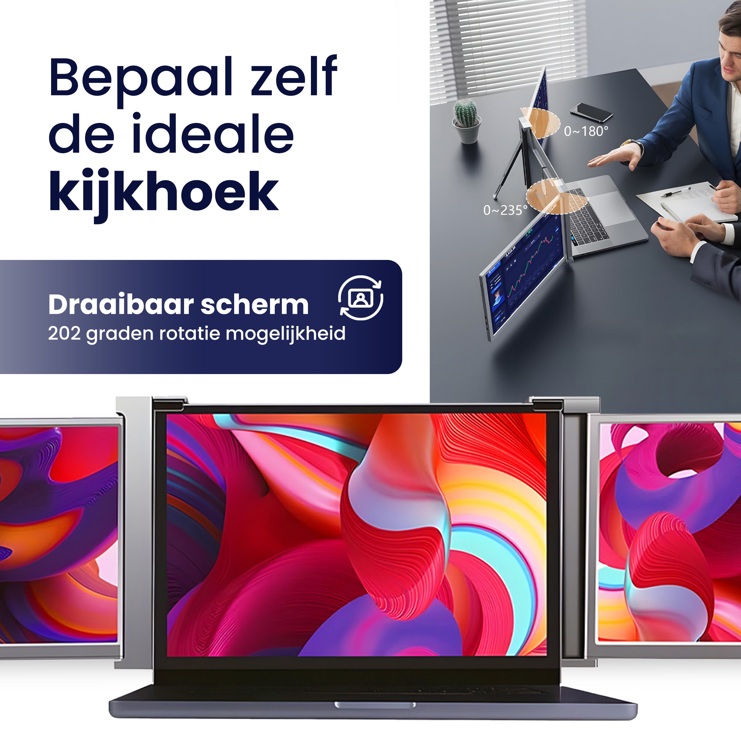 Triple Screen 13.3 Inch